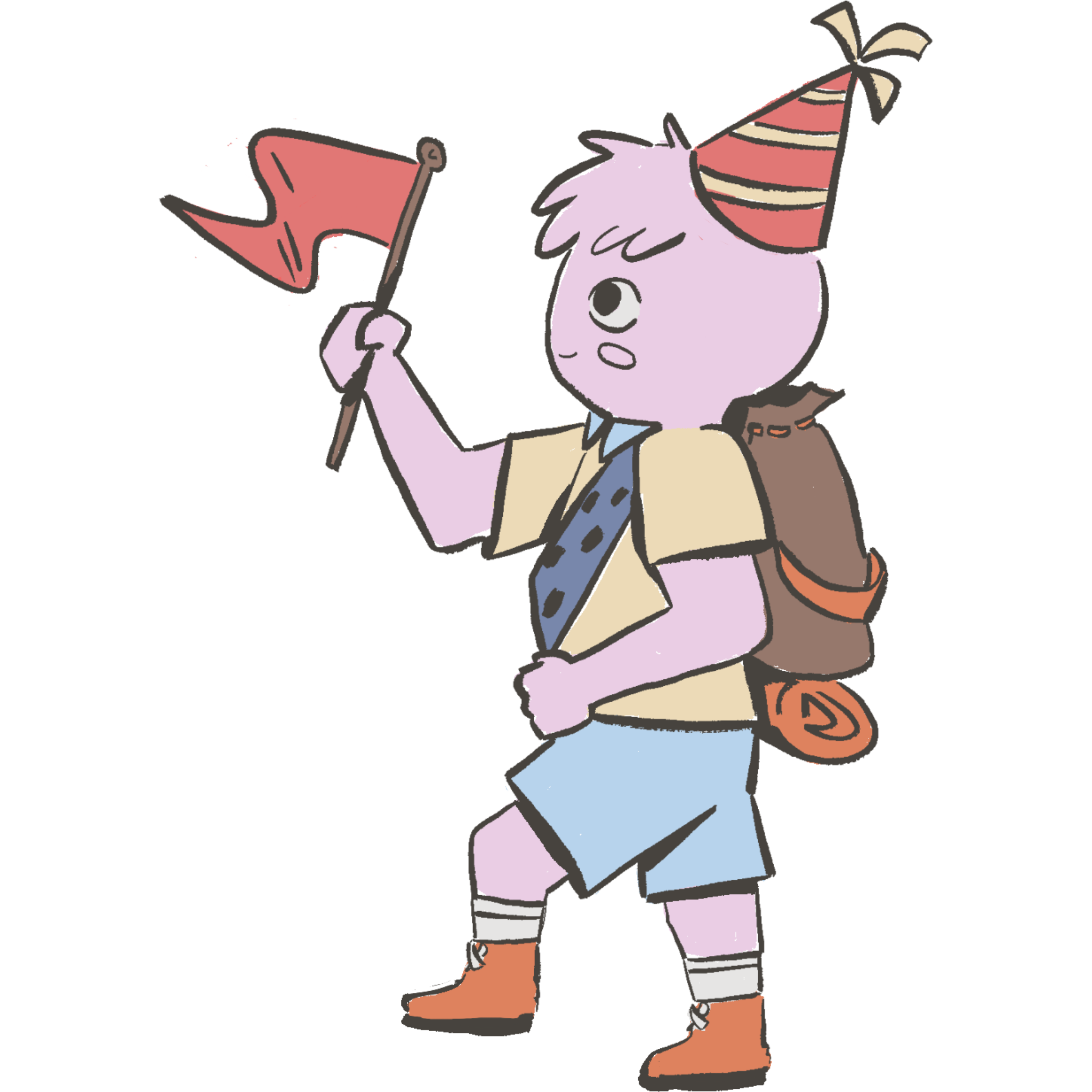 Me drawn as a PEAK scout